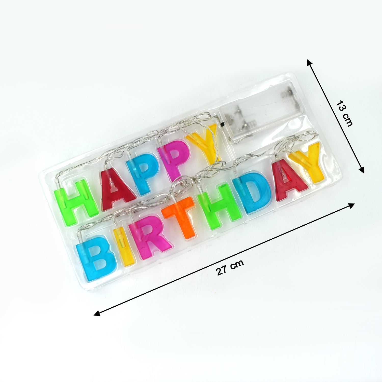 4815 Decoratives Plastic Happy Birthday 13 Led Letter Battery Operated String Lights Outdoor String Lights (Multicolour) 4815 Decoratives Plastic Happy Birthday 13 Led Letter Battery Operated String Lights Outdoor String Lights (Multicolour)